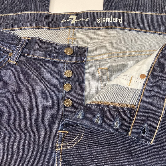7 For All Mankind Button Fly Standard Fit Jeans - Picture 3 of 11